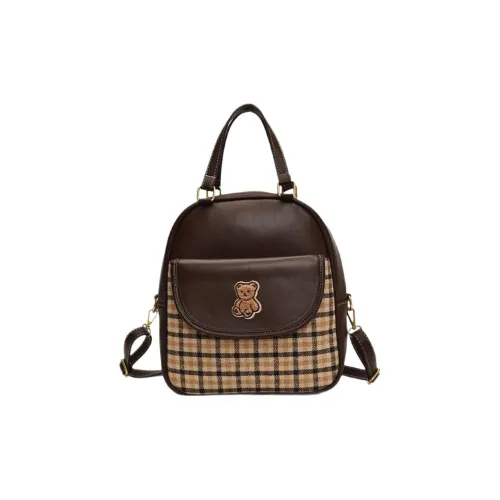 Strange Orange ПУ (полиуретан) Рюкзак Женские Коричневый