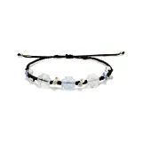 Браслет-шнурок "Четырехлистный клевер" - Черный шнур