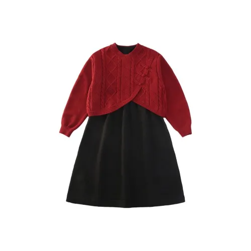 Подростки Yalu Комплект с юбкой Двухкомпонентный комплект Красный