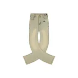 Желтый, грязный, расклешенный, форма