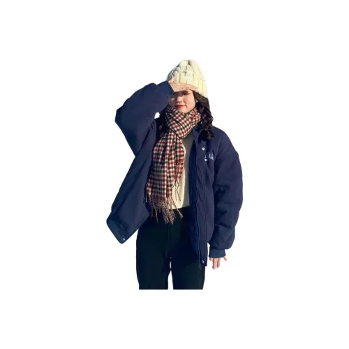 YOUSEKOO Темно-синий женский пуховик