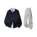 Темно-синие + Фотиния серые штаны