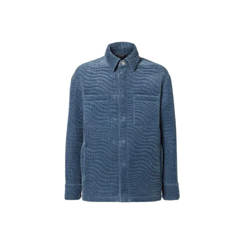 FENDI Синий Мужской Пуховик