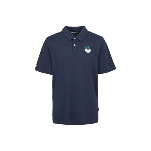 MALBON GOLF Морской Синий Мужская Поло