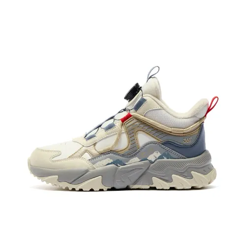 361°KIDS Водостойкая детская хлопковая обувь белая и серая для подростков