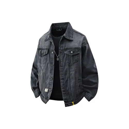 PULUSHIDUOTEMENGDE Denim Jacket Unisex