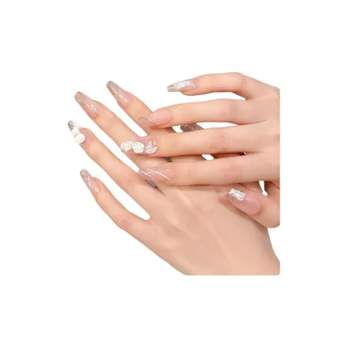 Yun Yue Joe Aurora Camellia Floral Feast False Nail Средний LADDER Pink Gradient New Chinese Style 25mm