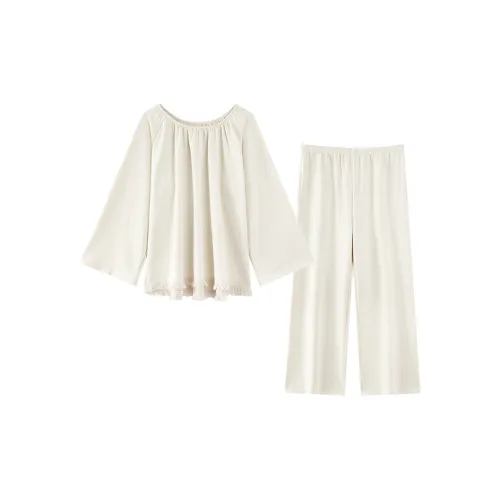 MIIOW Белый Женский Пижамный Комплект