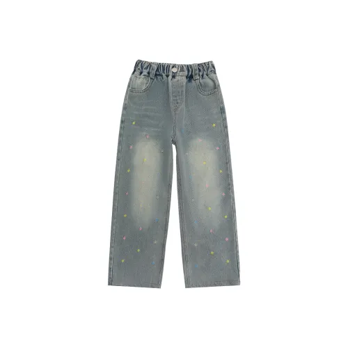 Meter Джинсы Осенние и Зимние Брюки Синий