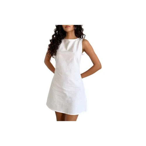 Motel Rocks Ayana Открытое платье с открытой спиной мини белое без рукавов женское