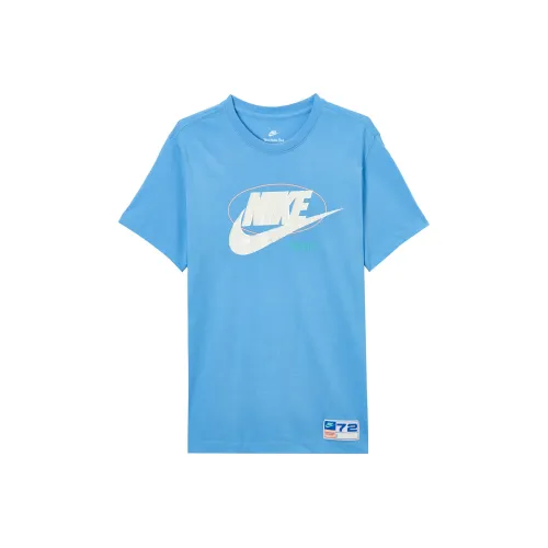 Nike Городской Синий Мужские Футболки