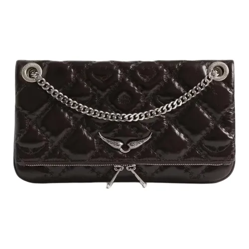 Zadig Voltaire Сумка через плечо из коровьей кожи Женская Темно-коричневая