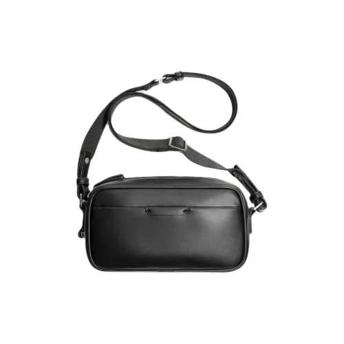 ZARA Полиуретан Crossbody Сумка Стандартная Унисекс Черная