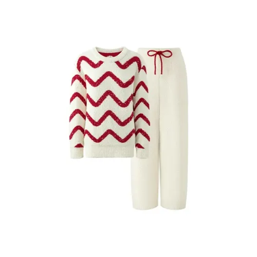 GOYN Белый Красный Женские Пижамные Комплекты