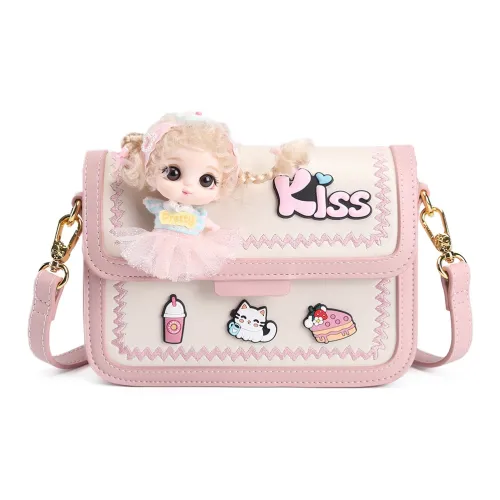 MISS GAIL Синтетическая кожа Сумка через плечо Стандартная Женская Белый Коричневый Белый Розовый