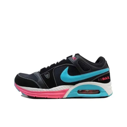 Nike Air Max LUNAR Амортизация Износостойкий Низкий Топ Беговые кроссовки Унисекс Черный Красный Синий