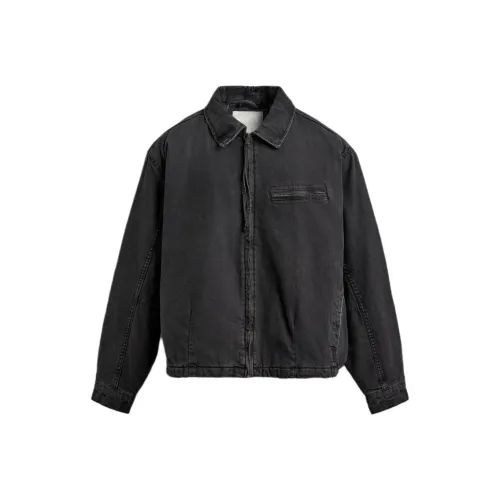 ZARA Угольный Мужской Джинсовые Куртки