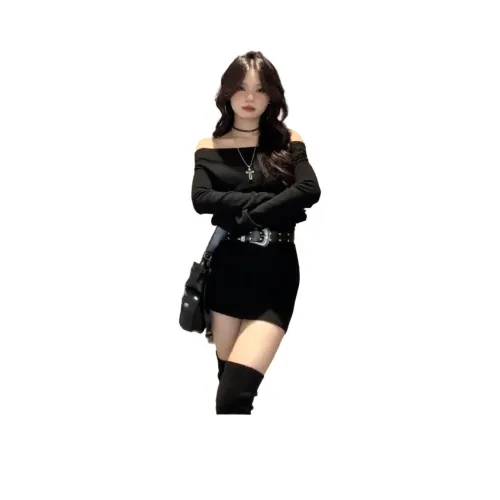 PAZZO Длинное платье с длинными рукавами женское