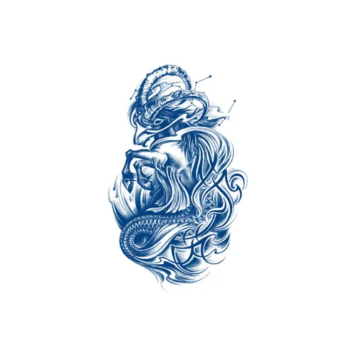 Овца Для танцев Среди Звезды Травяной Татуировка Наклейка