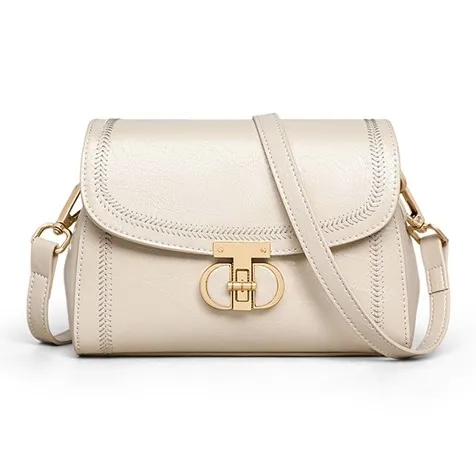 Younger Song Сумка через плечо из синтетической кожи стандартная женская цвет экрю