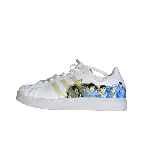 Adidas Originals SUPERSTAR Скейтборд Кроссовки Унисекс Белые