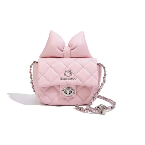 Санрио Hello Kitty ПУ (полиуретан) Сумка через плечо Стандартная Женская Розовая Экрю