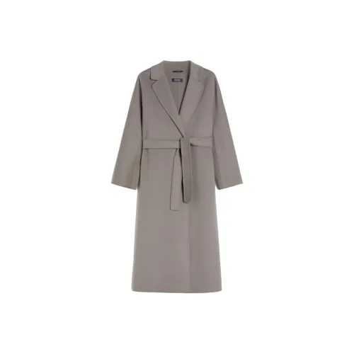 'S MAX MARA' Пальто Женское Средне-Серое