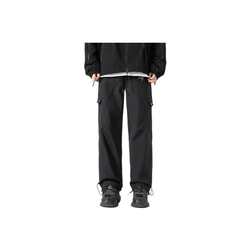 SRKJ Black Unisex Casual Pants SRKJ Черные Унисекс Повседневные Штаны
