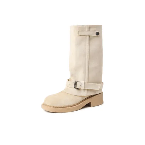 Lanza Женские высокие сапоги с коленом Абрикос