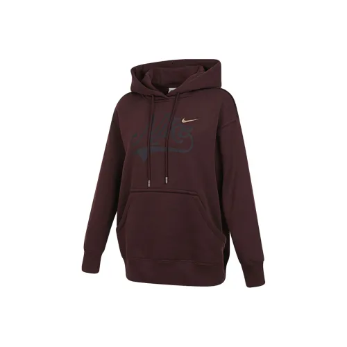 Nike Темно-красные Женские Свитшоты