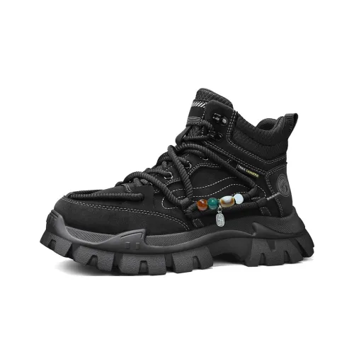 JHCZC Колено Высокая Мартин Ботинок Мужской