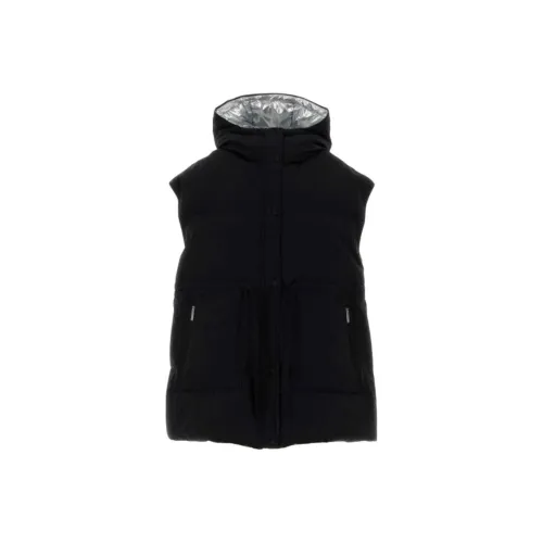 HERNO Черные Женские Жилеты