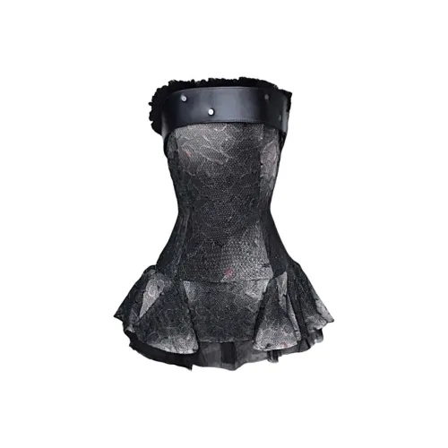 RDRE Черные Женские Платья без Рукавов