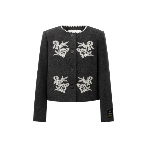 Self Who Серый Женский Пальто