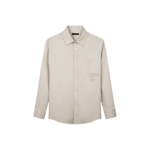 Wit Хаки Мужские Рубашки