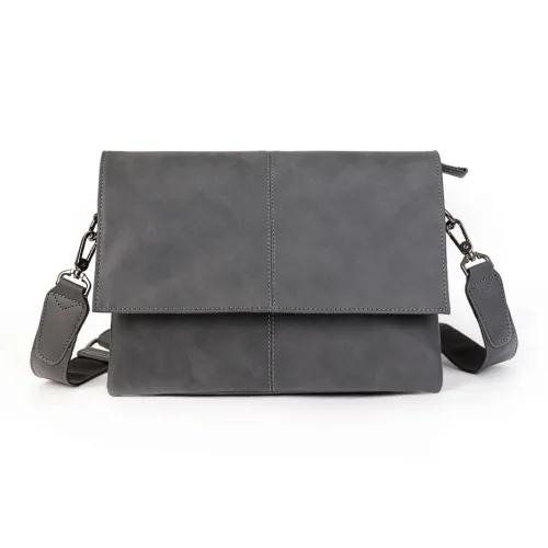 KONADCT ПУ (полиуретан) Сумка через плечо Стандартная Мужская Серый