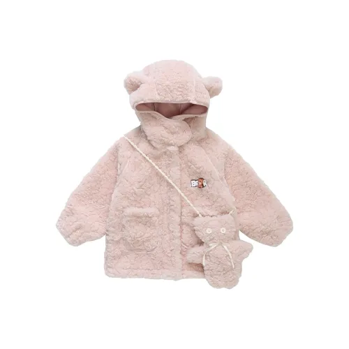 RHOBESAM Little Demon Медведь Кукла Этикетка Флисовое Платье Розовое Kids Куртки