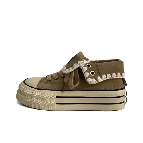 Lan Miao Slip-resistant High Top Скейтборд Кроссовки Женские