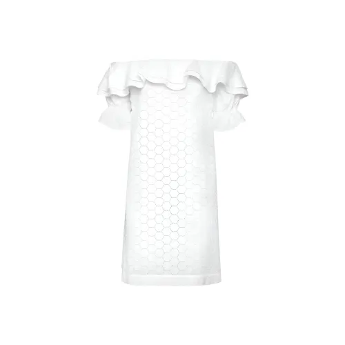 PHILIPP PLEIN Короткий рукав Платье Женское Белое