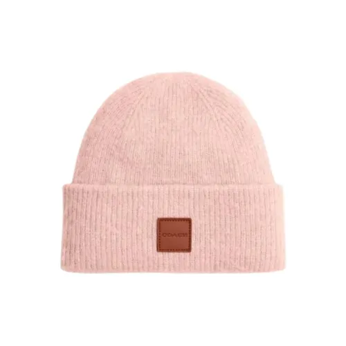 COACH Овечья шерсть Шапки-бини Женские Розовый