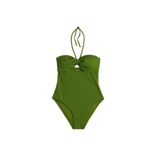 H M Темно-зеленый женский купальник One Piece