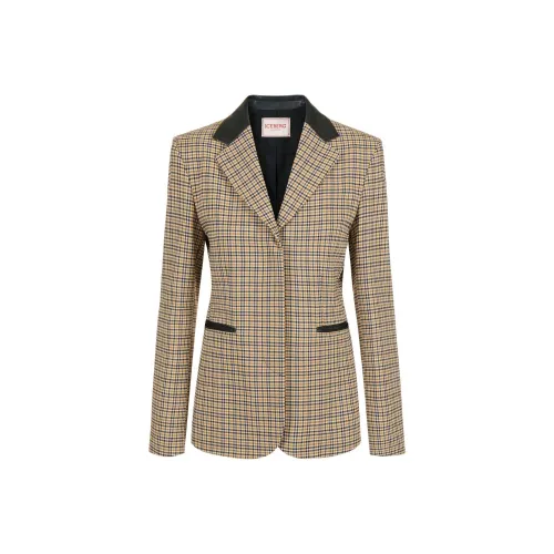 Цвет айсберга Fw25 Бизнес костюм пальто женские