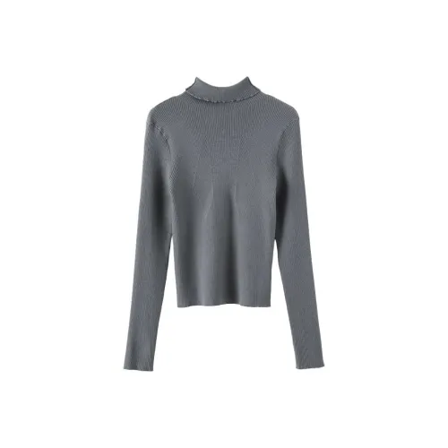 Late White Серый Женский Трикотаж