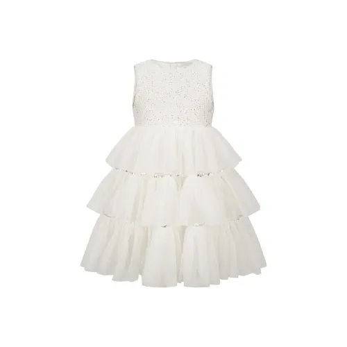 Little MO CO. Экрю Kids Платья