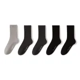 5 пар (Светло-серый + 2 Темно-серый + 2 Черный)