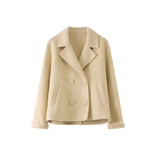 SHANGJING Бежево-желтое женское пальто