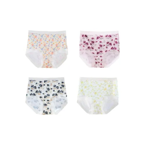 XIAGUNAI Красный кленовый лист + Розовый Магнолия + Магнолия + Нарцисс Женские боксер-шорты