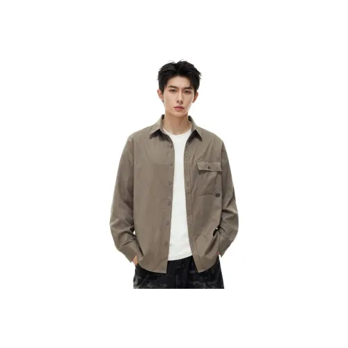 Izzue Армейский зеленый Унисекс Рубашки