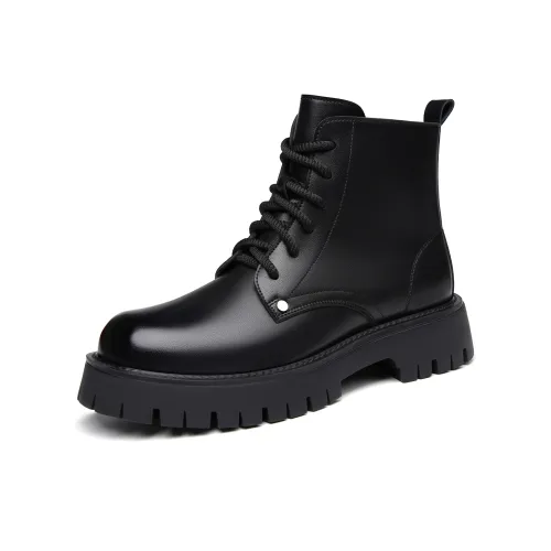 Tonlion Короткий Мартин Ботинок 4,5CM Мужской Черный