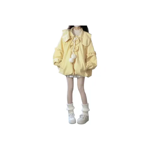 Sky Swan Желтый Женские пуховики